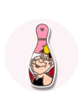 Alice in Wonderland Disney Pin: Queen of Hearts Villains Bowling Pin